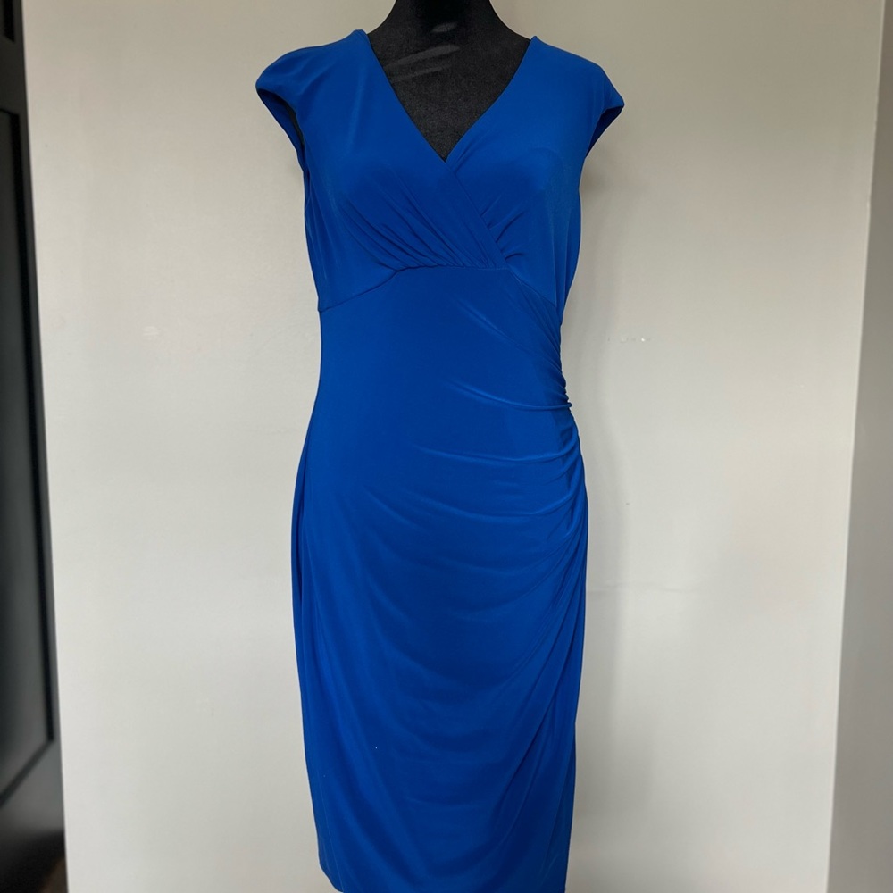 Tight blue dress